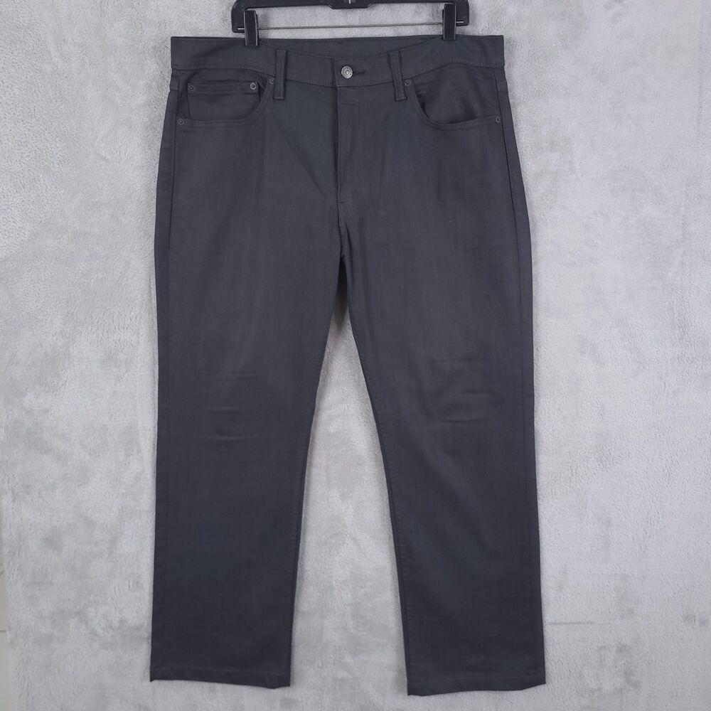 Levis 559 Jeans Mens Dark Gray Size 38x36 Fits 38x29 Relaxed Straight Light Raw